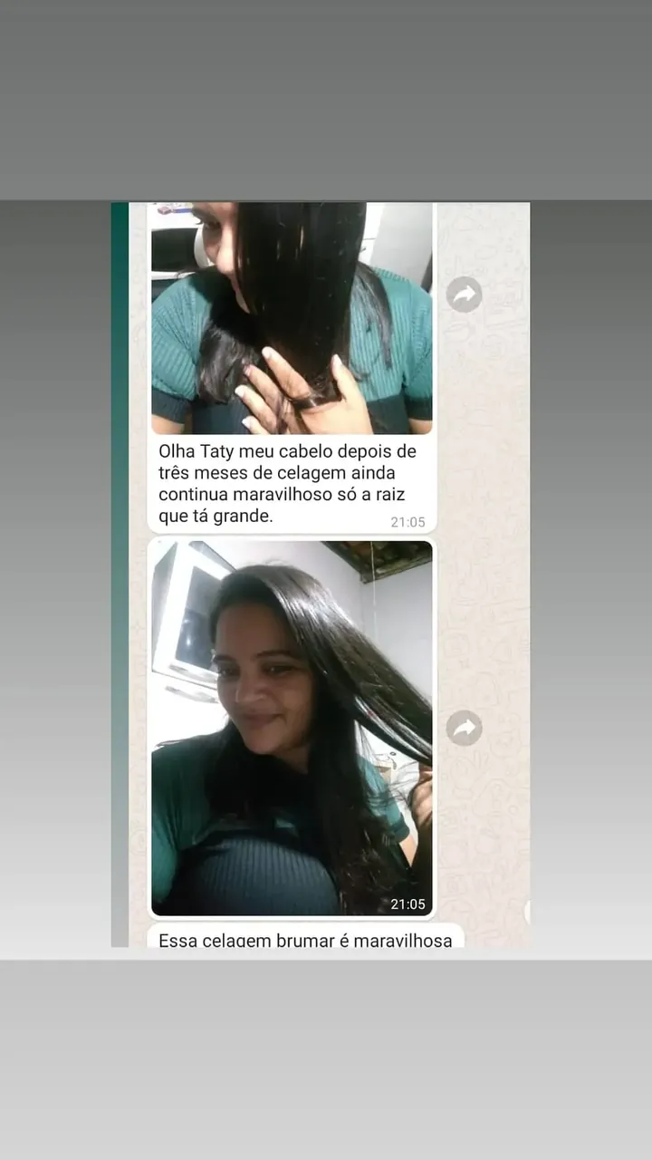 Comentário de cliente sobre o Gloss Brumar